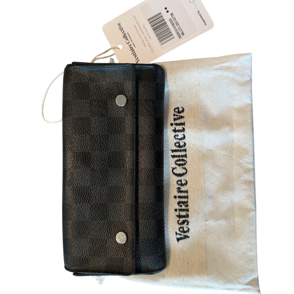 louis vuitton emilie Graphite wallet